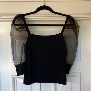 High-Fashion Puffy Sleeve Blouse